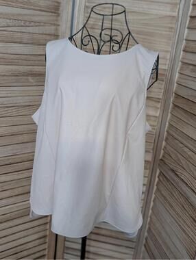 Express Tank Top Womens Beige sleeveless shirt XL Cream